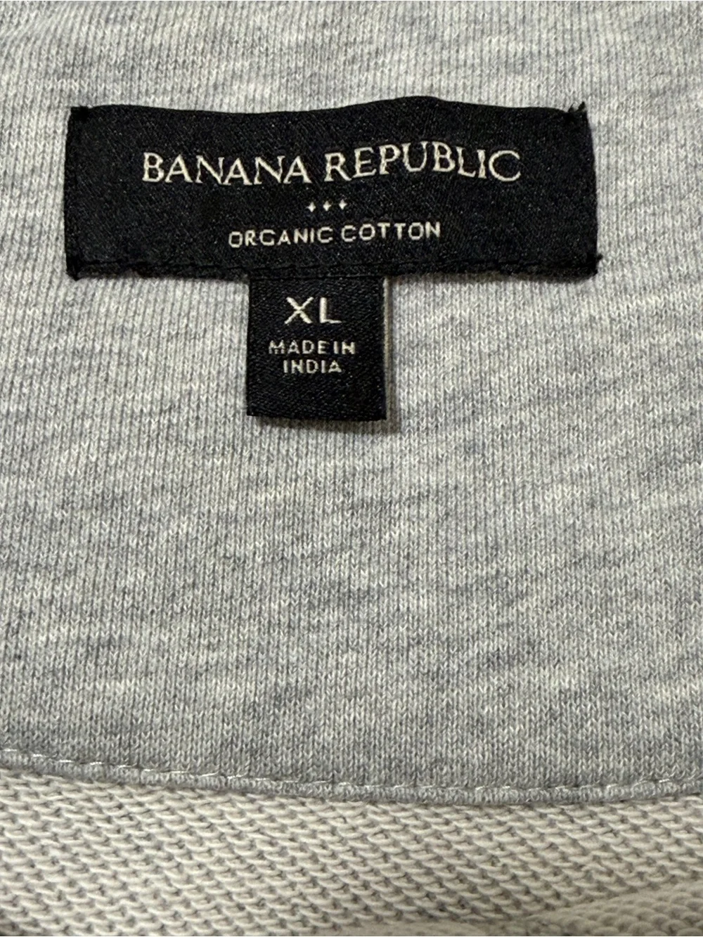 Banana Republic Sweatshirt Gray ORGANIC COTTON Crewneck Pullover - MENS XL